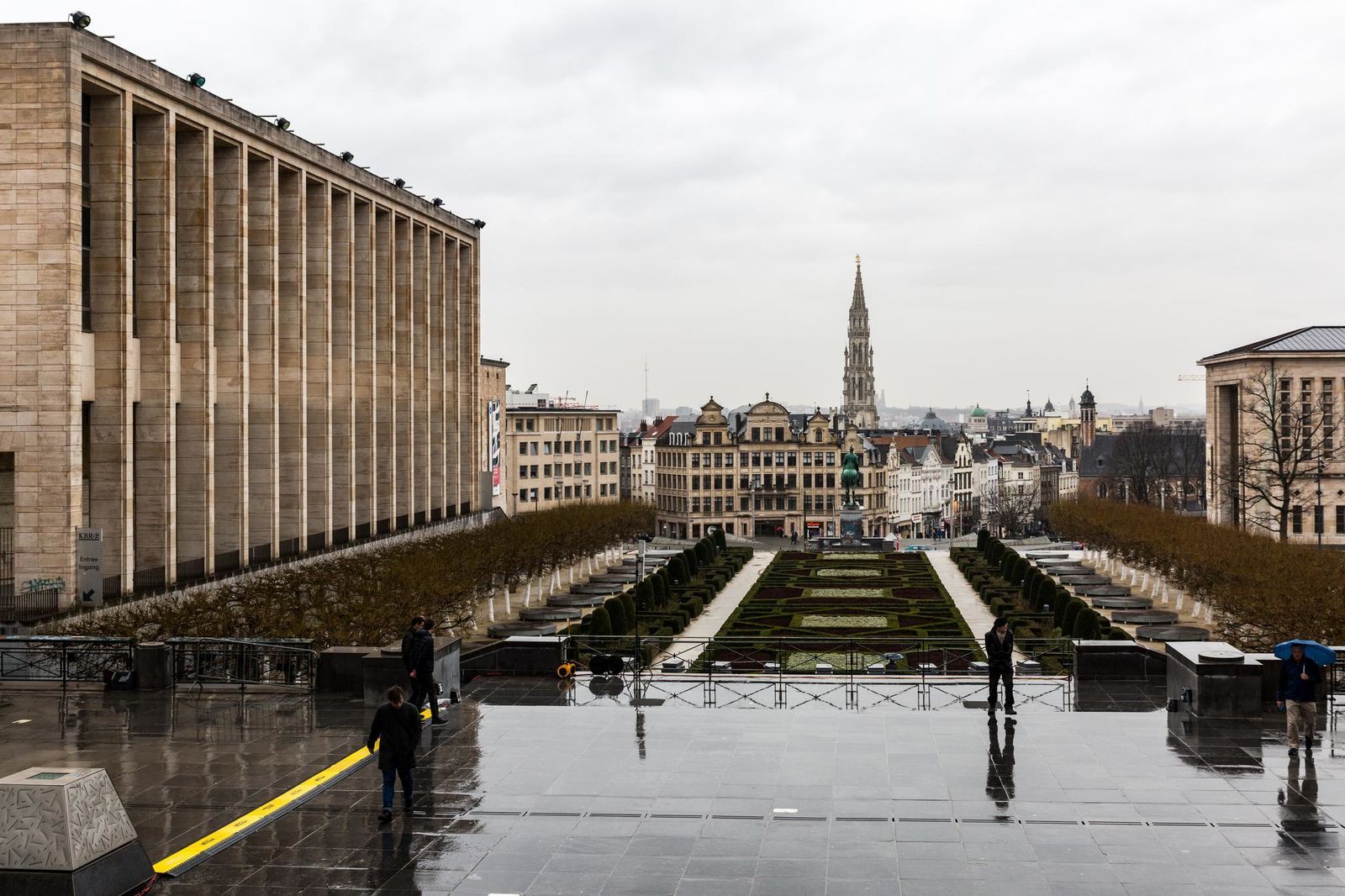 Bruxelles un jour de pluie