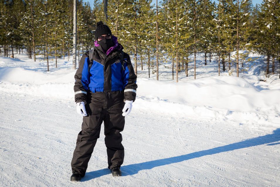 Tenue pour une sortie en chiens de traîneau