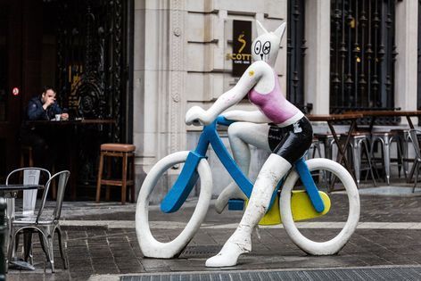 Une sculpture de velo à Bruxelles