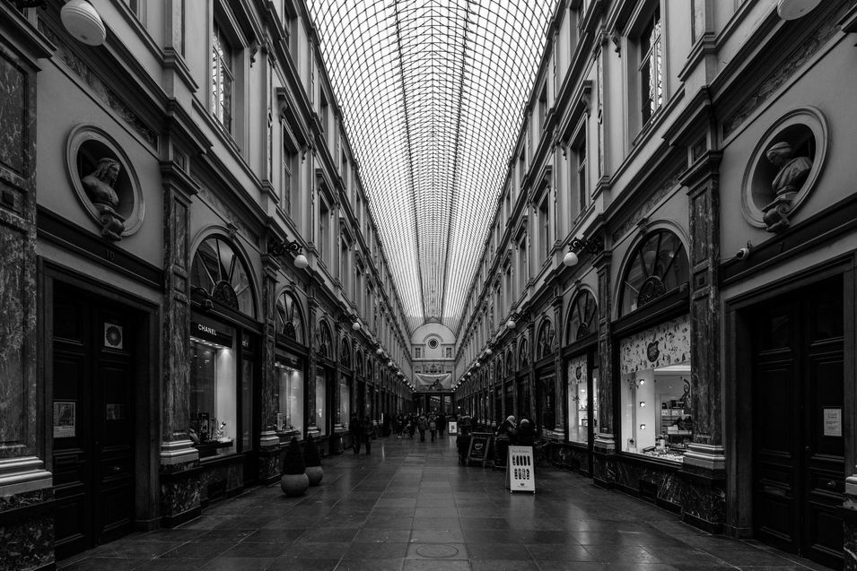 La galerie Saint Hubert à Bruxelles