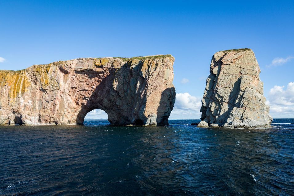 Le rocher percé, dans la ville de Percé