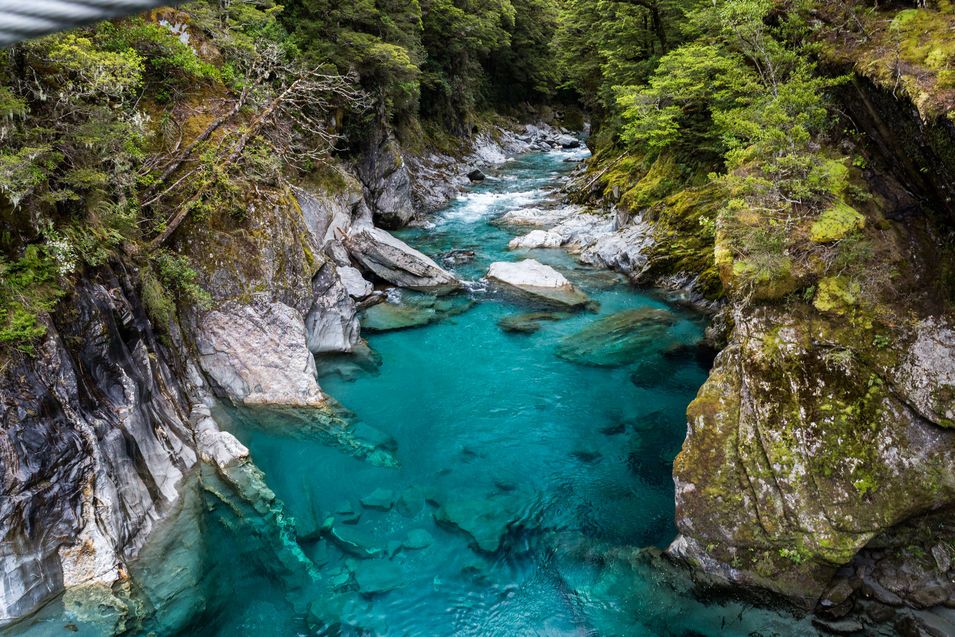 Les Bassins Blue Pools