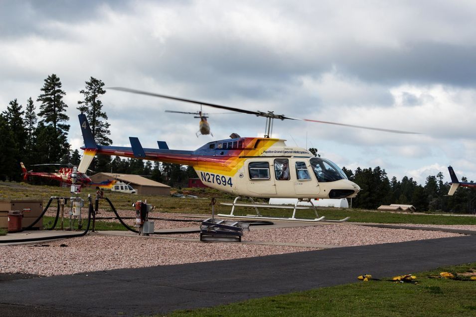 Notre hélicoptère pour ce voyage