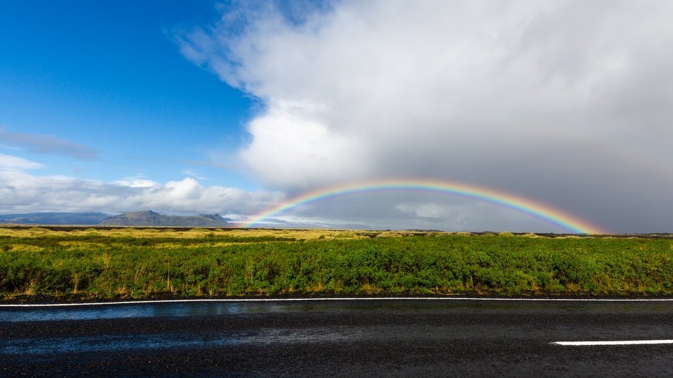 Arc en ciel islandais