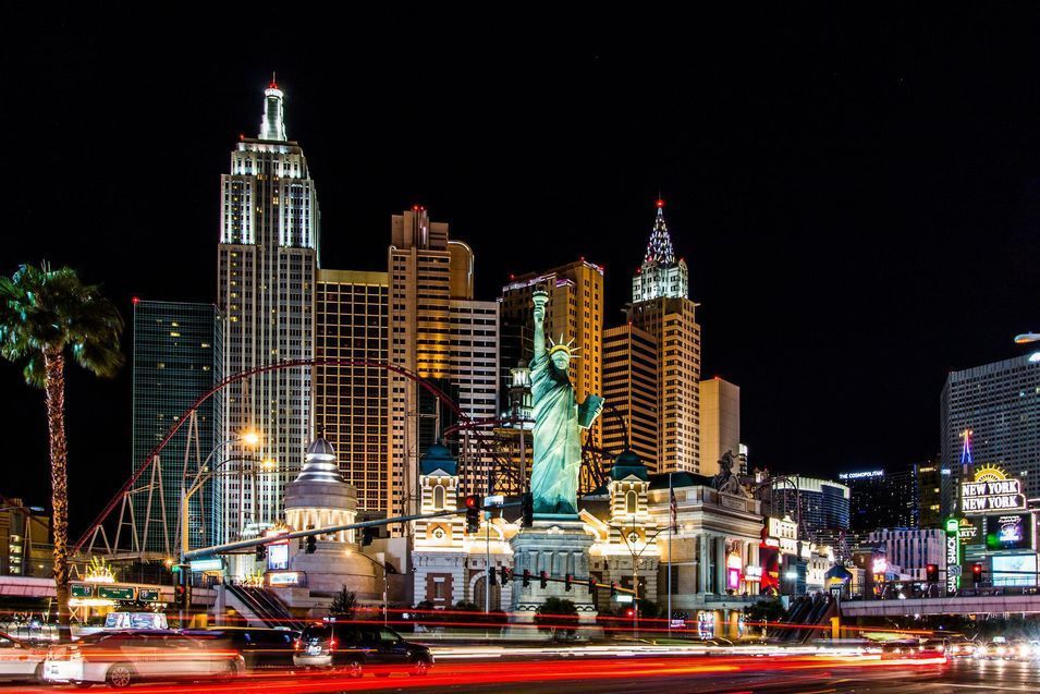 Le Casino New-York New-York, avec ses gratte-ciels et la statue de la liberté