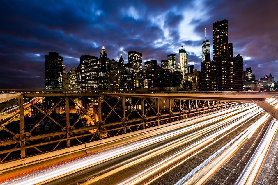 La circulation sur le pont de Brooklyn