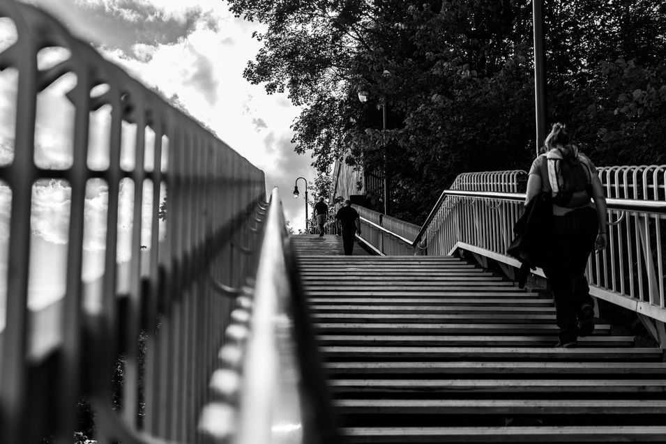 Les escaliers vers la citadelle de Québec