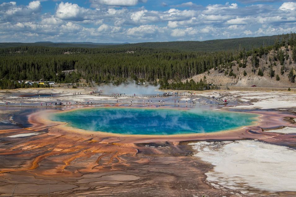 Grand Prismatic à Yellowstone